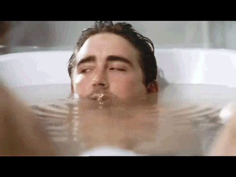 Lee Pace bath gif